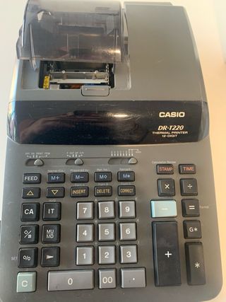 Calculadora Casio DR-T220 Impresora Térmica