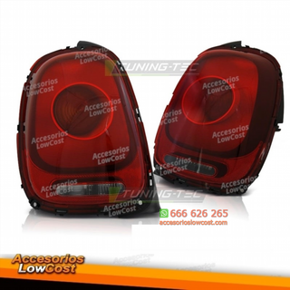 Faros traseros rojo ahumado para Mini Cooper F55