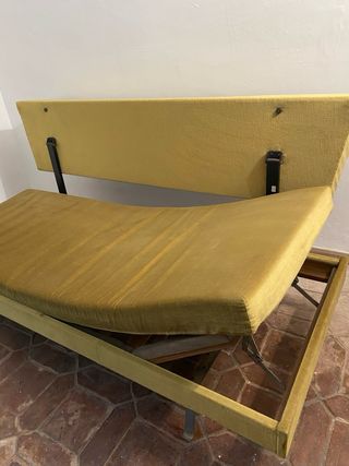 Sofá Cama Vintage Terciopelo Metálico No envio