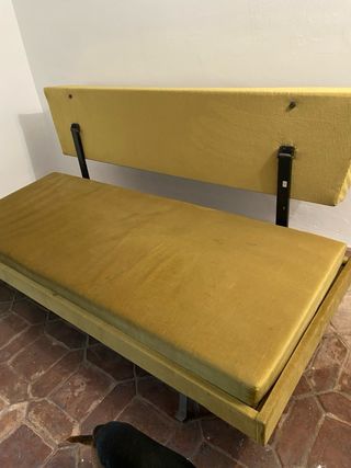 Sofá Cama Vintage Terciopelo Metálico No envio