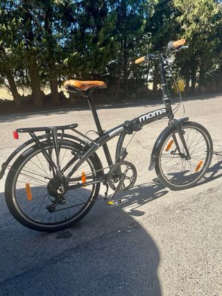 Bicicleta Plegable Moma Negra (Nueva)