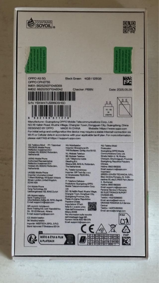 OPPO A5 5G Black Green