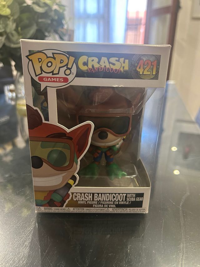 Funko Pop! Crash Bandicoot 421 con equipo de buceo
