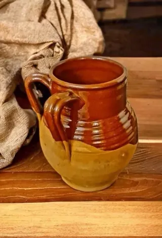 Brocca pignata in terracotta h.17cm