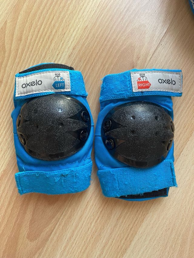 Casco y protecciones Oxelo para patinar