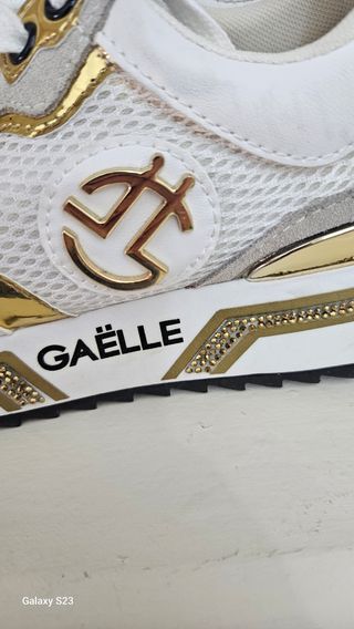 Scarpe Gaelle Paris bianche e oro