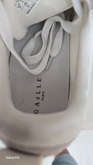 Scarpe Gaelle Paris bianche e oro