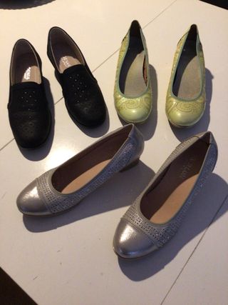 3 Pares Zapatos Mujer Talla 39