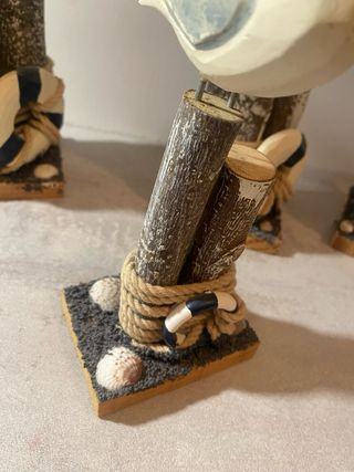 Set 4 Gabbiani Legno Montemaggi