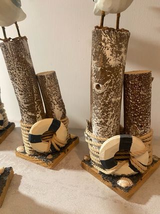 Set 4 Gabbiani Legno Montemaggi