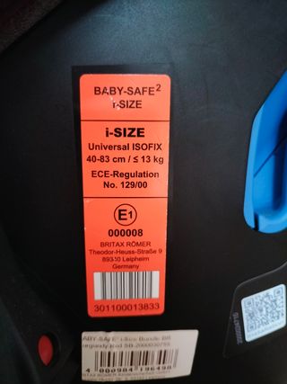 Silla Britax Römer Baby Safe 2 i-Size