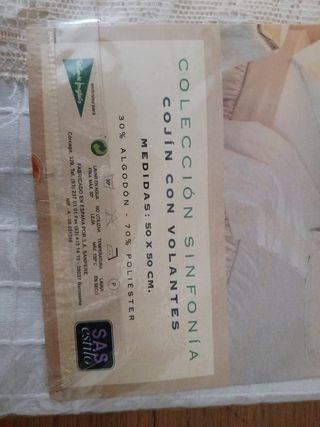 Juego de cama y fundas cojín SINFONÍA