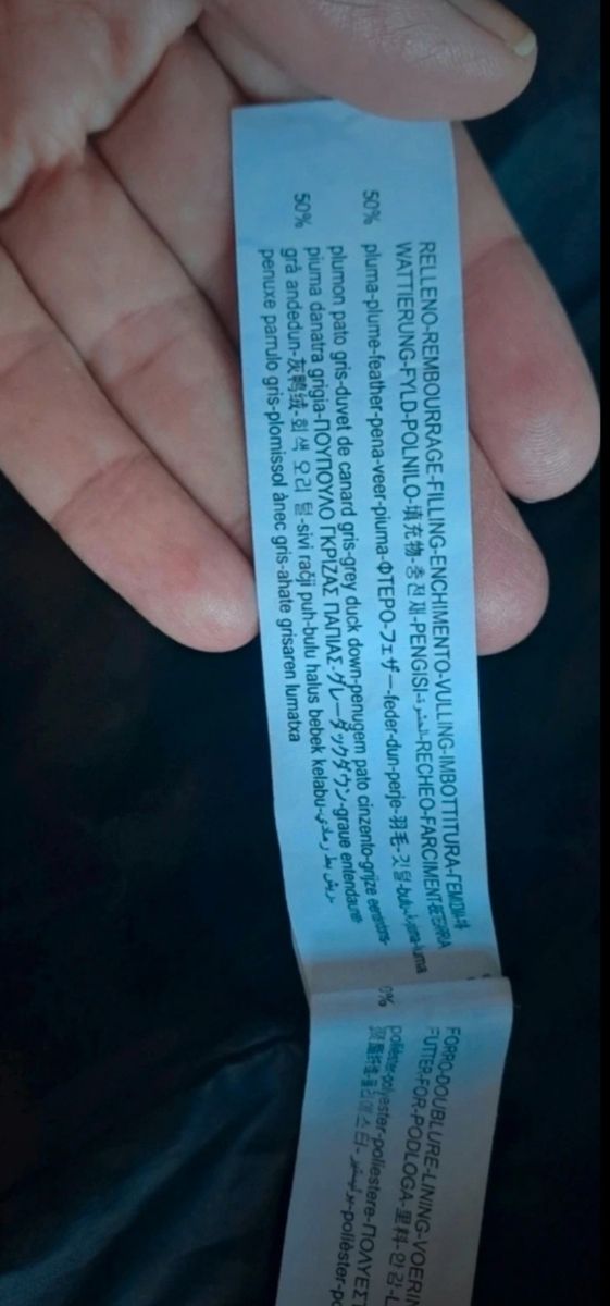 Chaqueta acolchada pluma y plumón