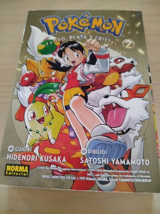 Set de Mangas de Pokémon oro plata y cristal