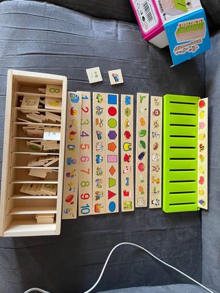 Caja Educativa madera juguetes