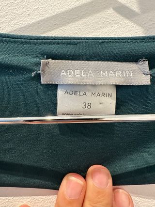 Vestido midi verde fiesta elegante