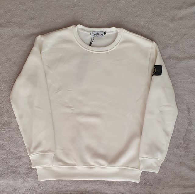 Sudadera Stone Island Blanca Talla M