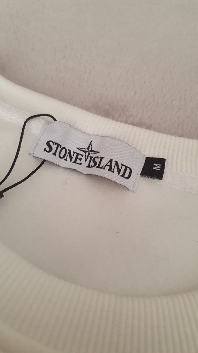 Sudadera Stone Island Blanca Talla M