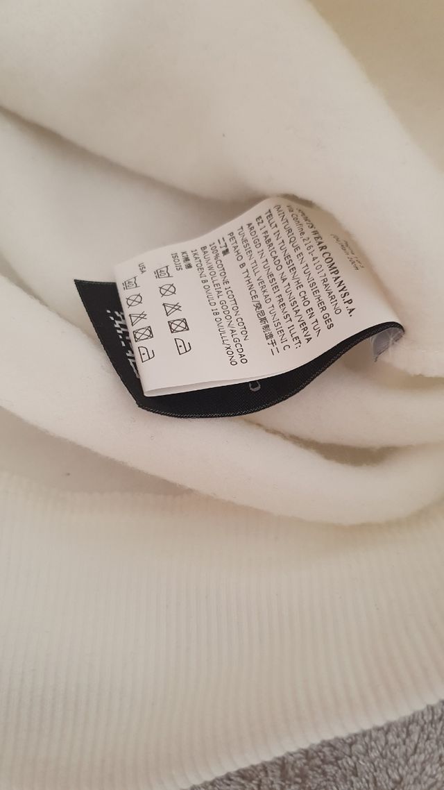 Sudadera Stone Island Blanca Talla M