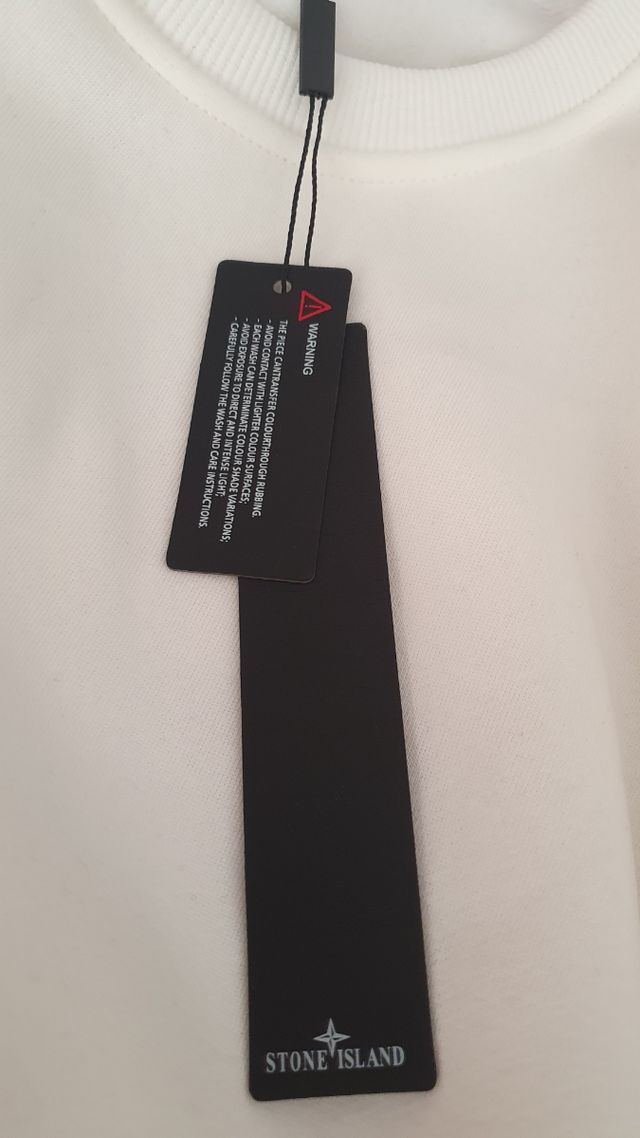 Sudadera Stone Island Blanca Talla M