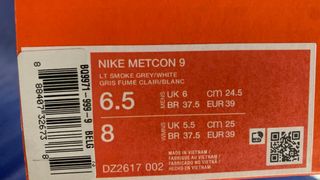 Nike Metcon 9 Scarpe da Ginnastica Grigio/Bianco