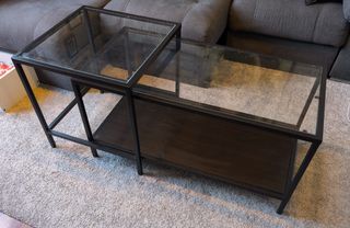 Mesa Centro Ikea Vittsjo Cristal y Metal