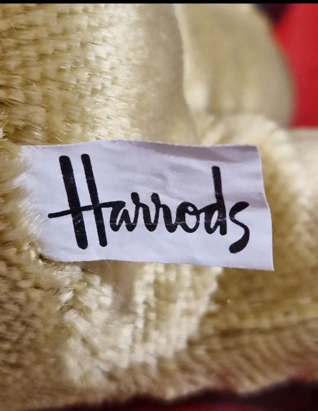 Osito de peluche Harrods con lazo verde