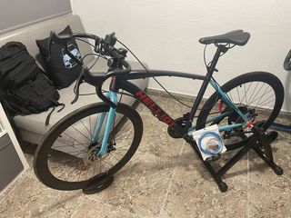 Bicicleta Helliot con rodillo