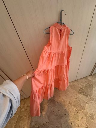 Abito rosa 100% cottone, taglia L