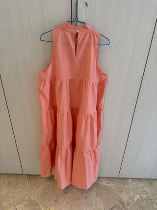 Abito rosa 100% cottone, taglia L
