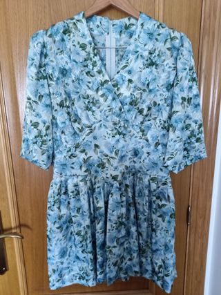 Vestido vintage floral años 80