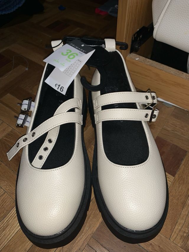 Scarpe Mary Jane Beige Taglia 36