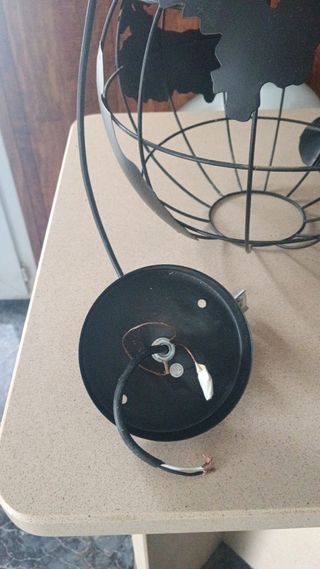 Lámpara de techo diseño globo terráqueo