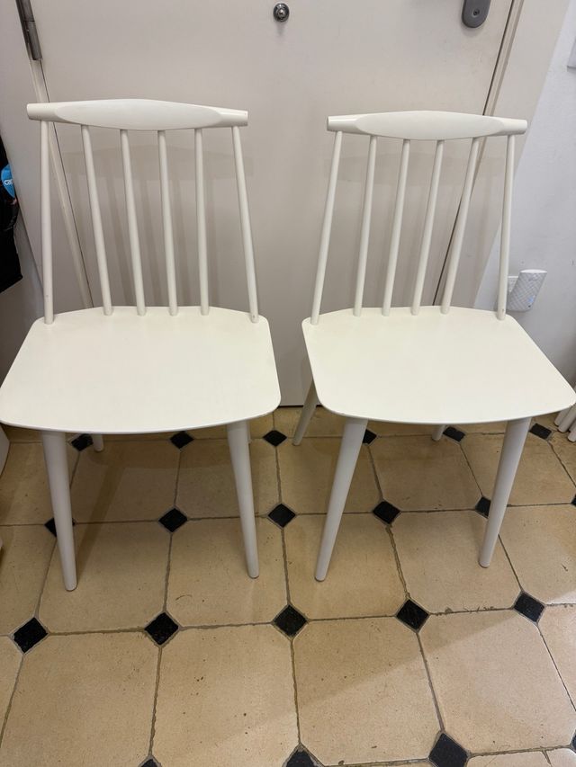 6 Sillas HAY J77 Blancas
