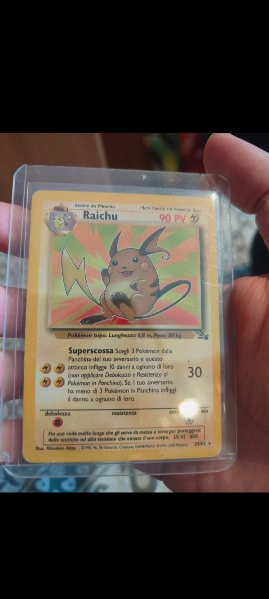 Raichu Carta Pokémon Base 90 PV