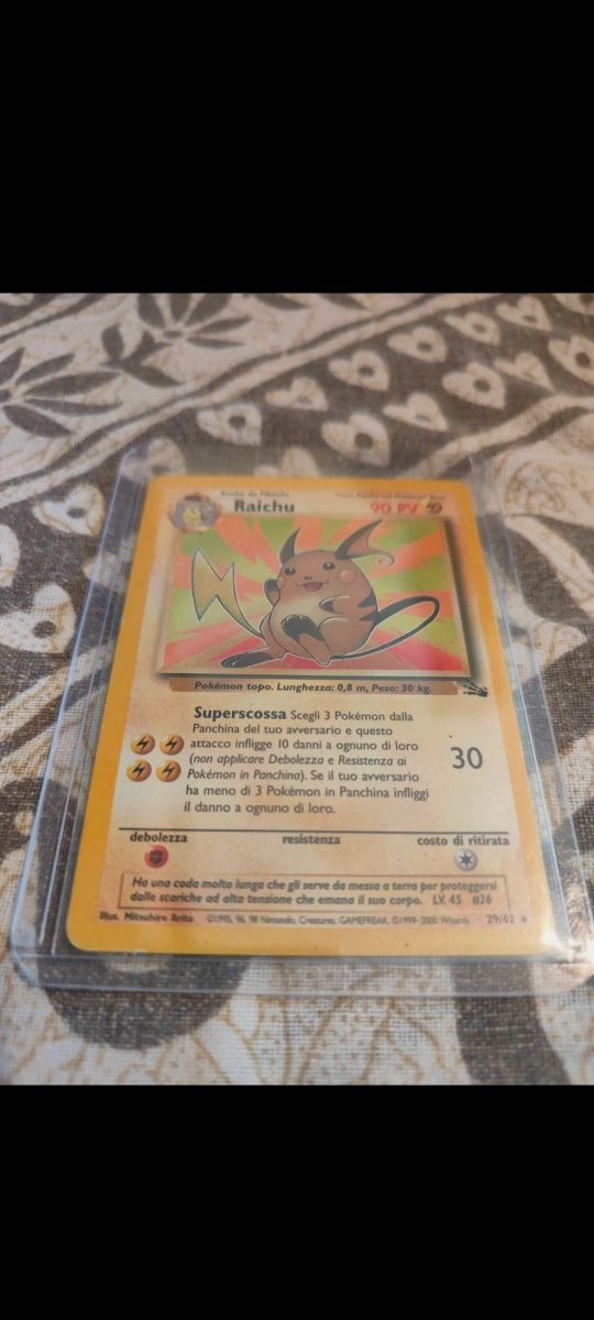 Raichu Carta Pokémon Base 90 PV