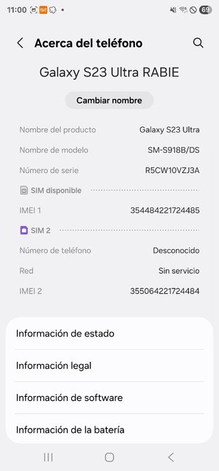 Samsung S23 Ultra 512GB 12GB RAM con factura.