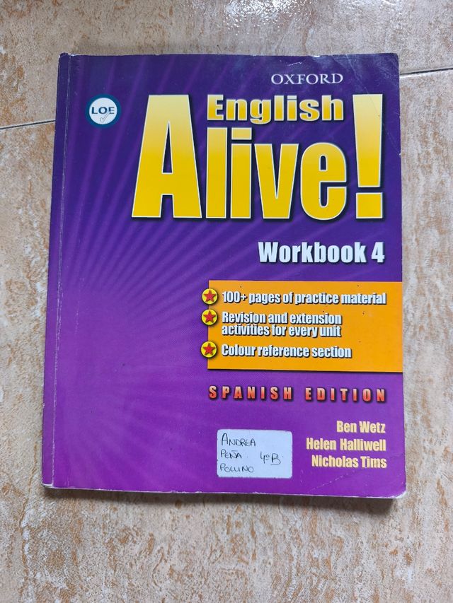 English Alive! 4. Workbook (Spanish Edition)