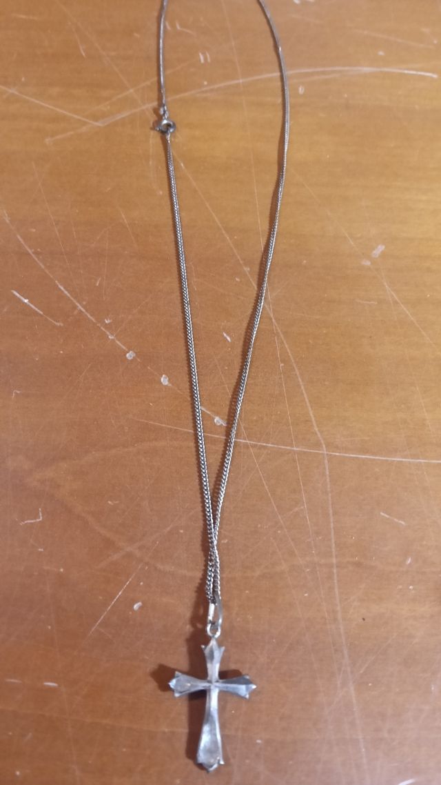 Catenina con croce argento