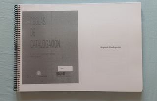 Ciertos capítulos Reglas de Catalogación Esp