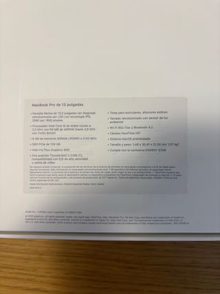 MacBook Pro 13 2017 Plata