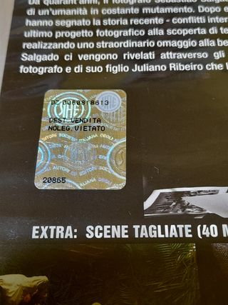 DVD FILM DOCUMENTARIO IL SALE DELLA TERRA