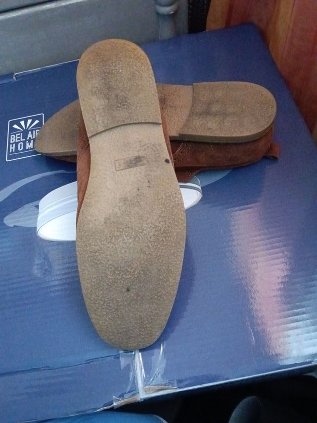 Zapatos de ante para hombre color marrón