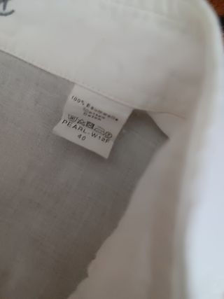 Camicia donna Van Laack bianca smanicata