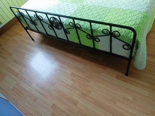 Cama de forja negra 150