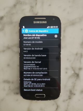 Samsung S4 mini GT-I9195 (red MOVISTAR)