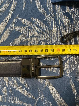 Cinturón reversible hombre negro/azul