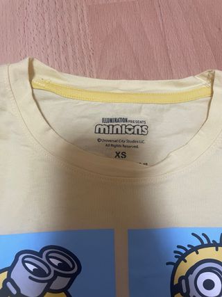 Pijama Minions Amarillo Talla XS