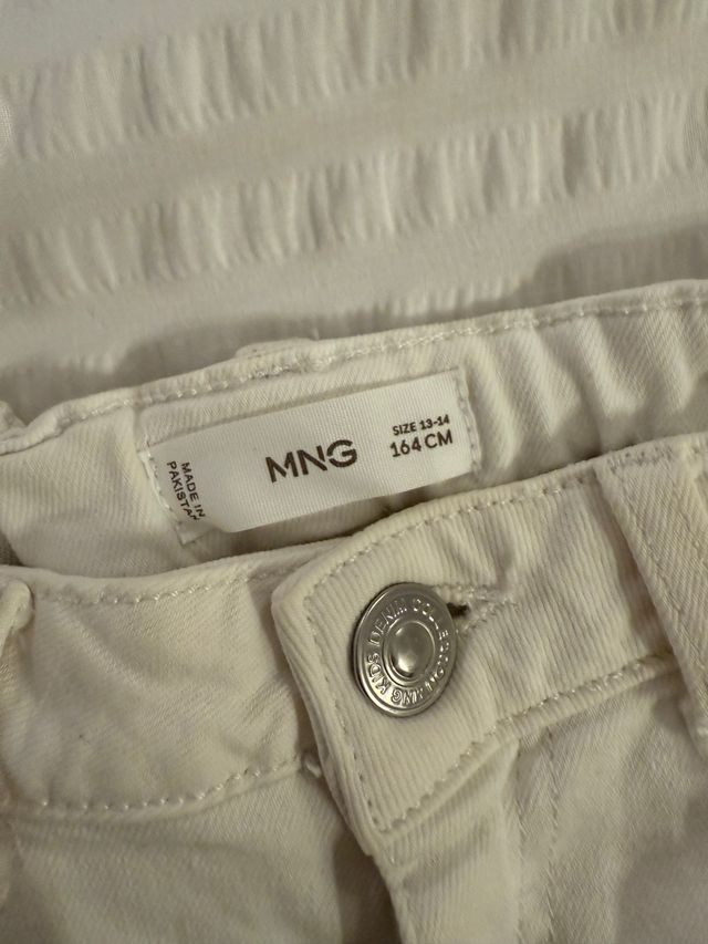 Vaqueros blancos Mango Talla 13-14