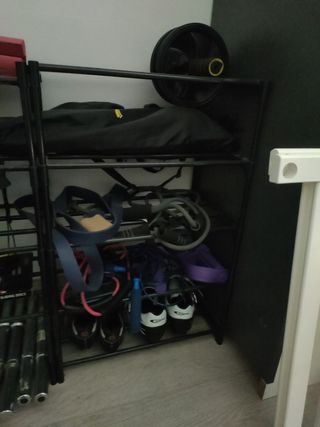 Soporte Pesas + Gomas + Kettlebell